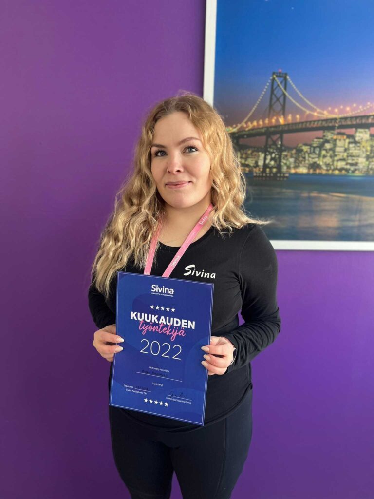 Kuukauden työntekijä on Anna Oulusta